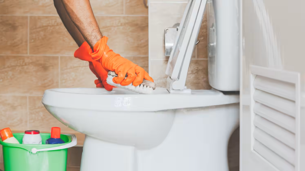 Removing Urine Stains from Grout Around Toilets