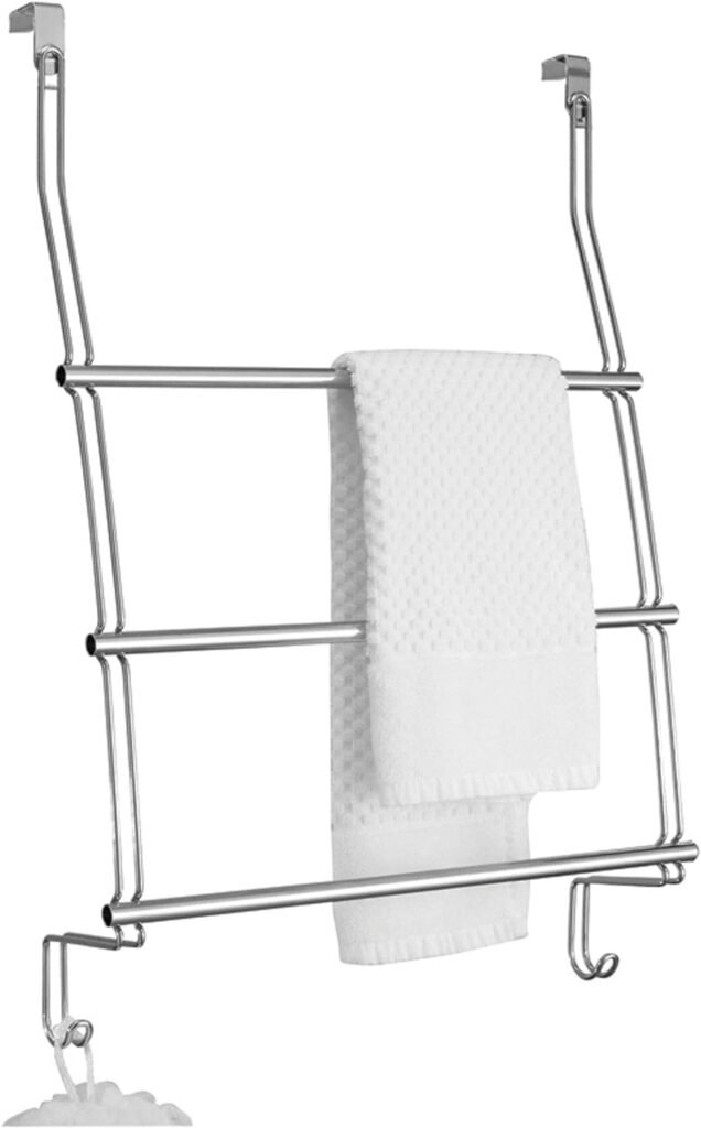 Idesign Classico Steel Over- The -Door Towel Rack